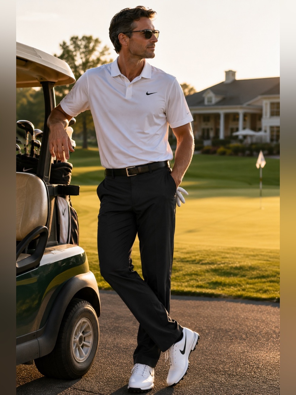 Nike Golf Dri-FIT Performance Pants | Men’s 38x32 | Stretch‎ Black Golf Trousers